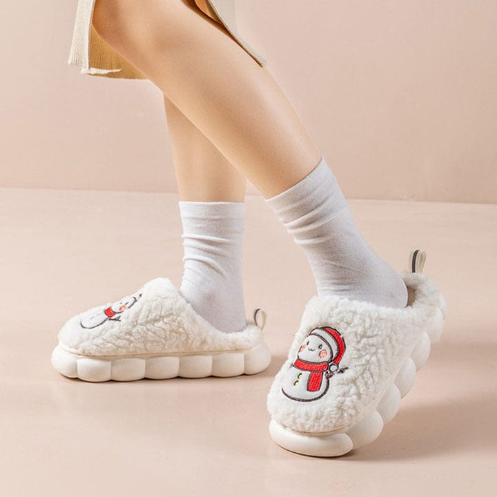 Snowman Christmas Slippers