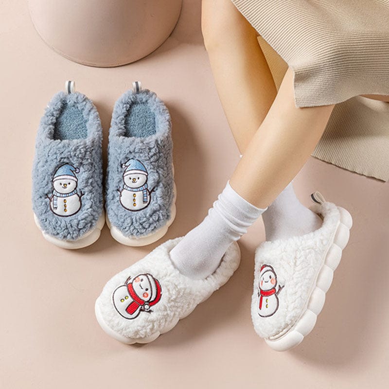 Snowman Christmas Slippers