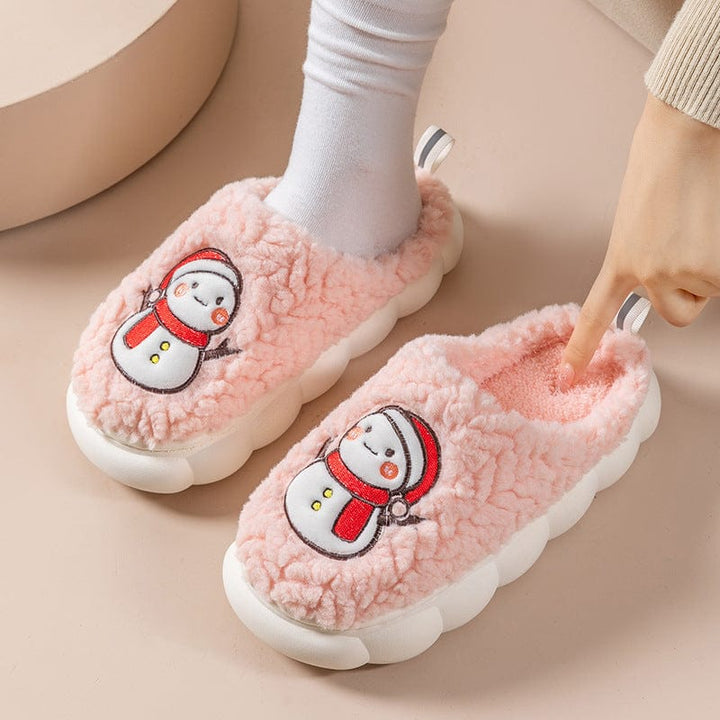 Snowman Christmas Slippers